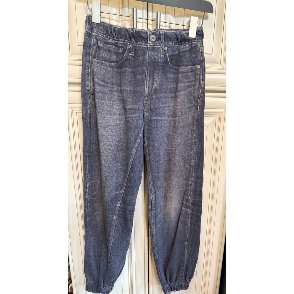 Rag & Bone Girls' Miramar Soft Terry Elastic Waist Jogger Pants Blue Size XS
